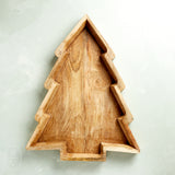 Creative Co-op MANGO WOOD TREE SHAPED TRAY 16 x 20