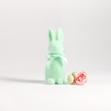 One Hundred 80 Degrees FLOCKED BUNNY WITH BUTTON NOSE Mint 6"