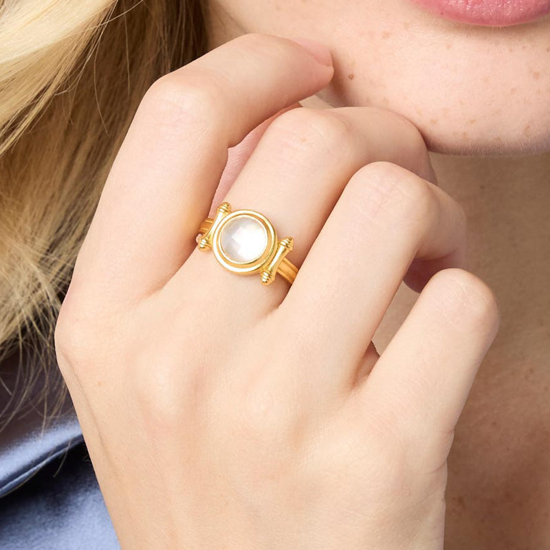 Julie Vos BAMBOO STONE RING