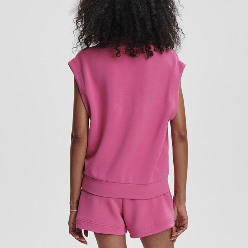 Varley LORETTA HALF ZIP SLEEVELESS SWEAT