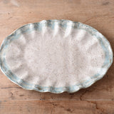 FLUTTERED OVAL PLATTER