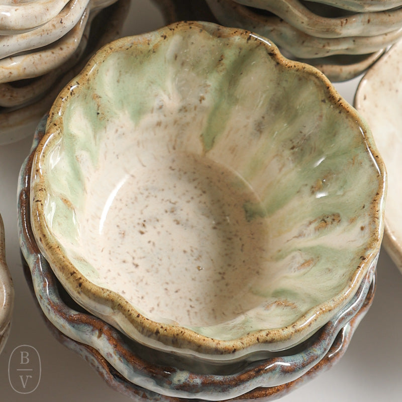 Etta B Pottery DIPPING BOWL Matcha Latte