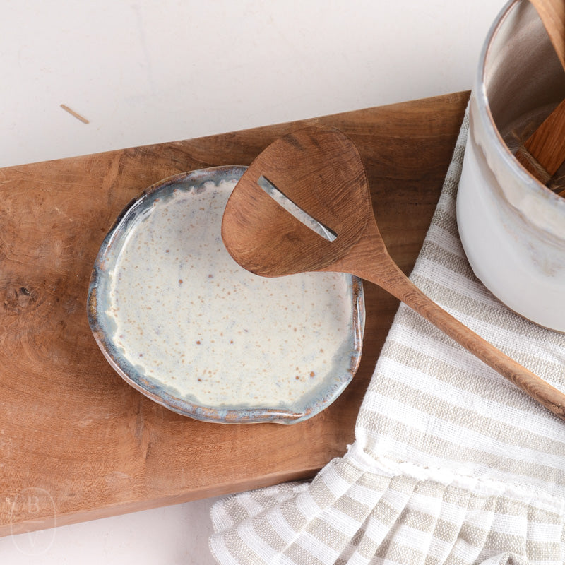 Etta B Pottery ROUND SPOON REST Lapis