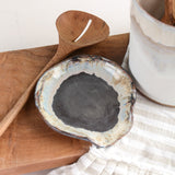 Etta B Pottery ROUND SPOON REST Gray