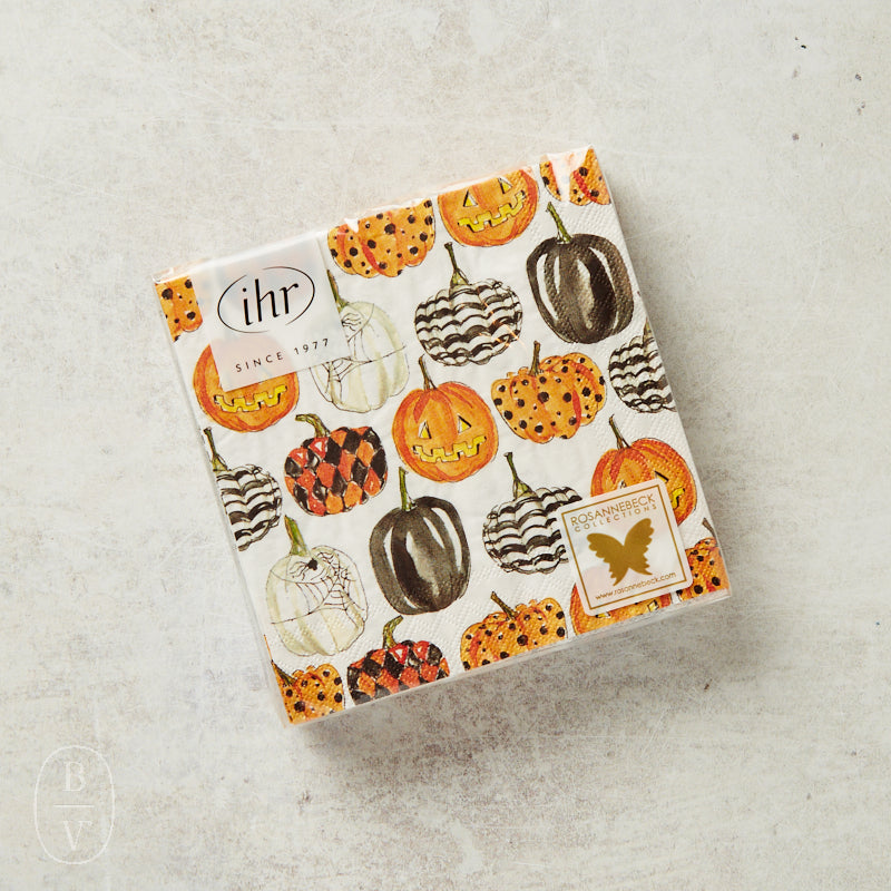 Boston International HALLOWEEN PUMPKIN PATTERN COCKTAIL NAPKIN