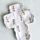 Etta B Pottery COTTAGE STRIPE CROSS