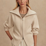 Varley ENRICO KNIT JACKET Silver Birch
