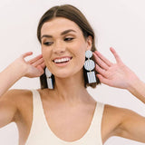 Sunshine Tienda BLUE STRIPE HARBOR EARRINGS