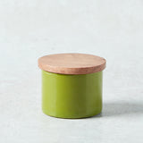 Creative Co-op STAINLESS STEEL PINCH POT Olive