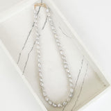 Virtue SMALL PEARL SWIVEL CLASP NECKLACE Grey