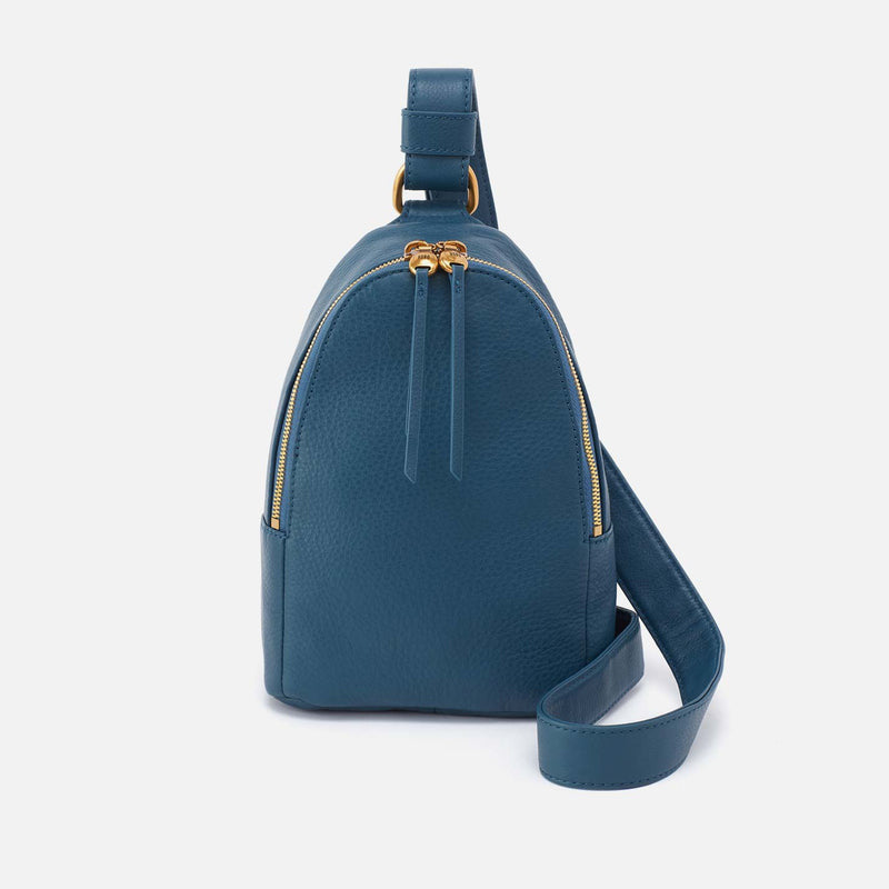 Hobo FERN SLING BAG Pebbled Leather Peacock Feather