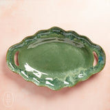 Etta B Pottery CHRISTMAS CAFE TRAY