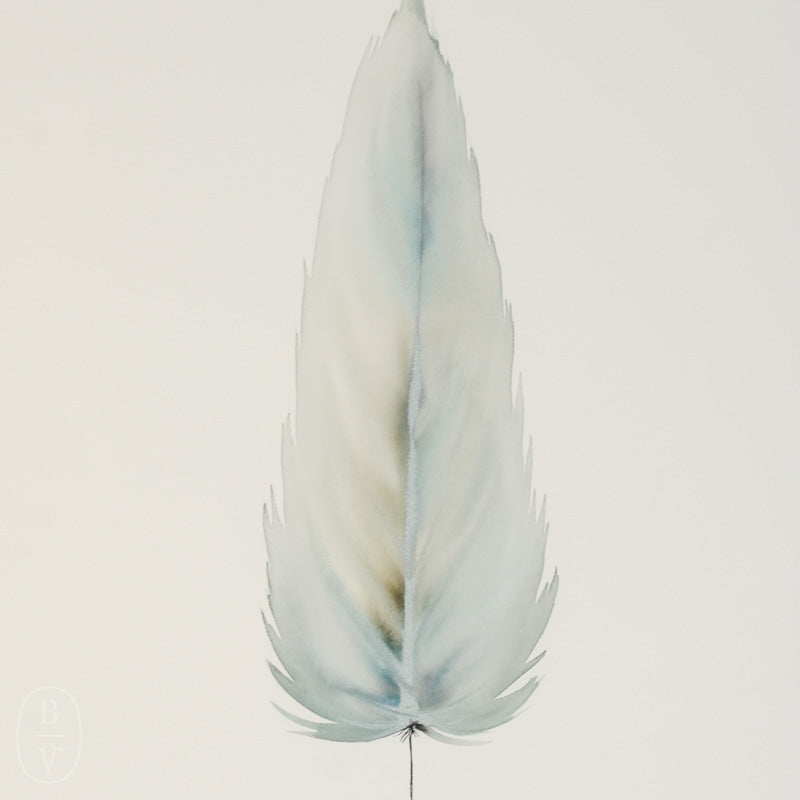 MEDIUM FLOATED FRAMED FEATHER PAINTING SERIES 9 NO 3