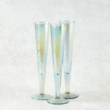 Zodax APERITIVO SLIM CHAMPAGNE FLUTE Luster Blue