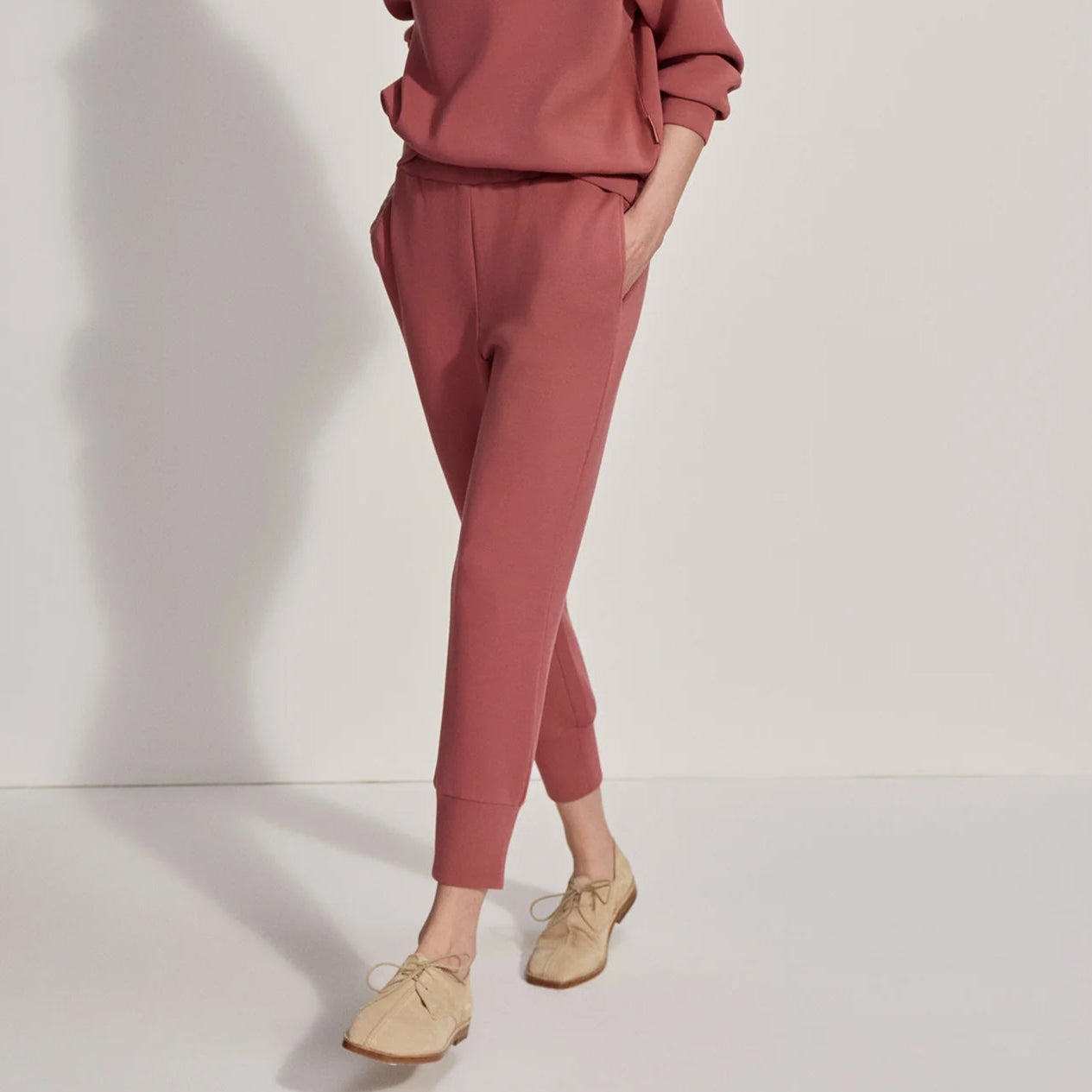 Varley THE SLIM CUFF PANT 25 SALE Withered Rose
