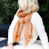 Pom Pom At Home LIGHTWEIGHT FRAYED SCARF