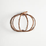 K and K Interiors GRAPEVINE WALL HANGING PUMPKIN Small