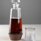 Simon Pearce LUDLOW WHISKEY DECANTER WITH WOOD BASE