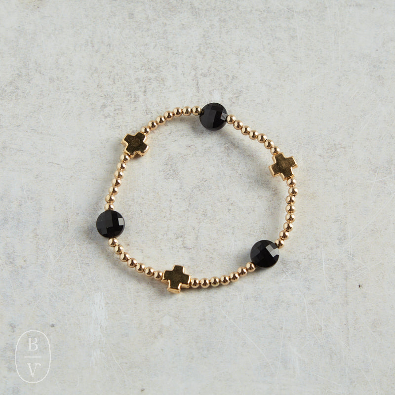 eNewton Design SIGNATURE CROSS ADMIRE PATTERN BRACELET