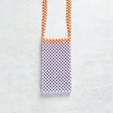 Creative Co-op BEADED TWO TONE CROSSBODY PHONE CASE Matte Lavender