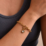 CV Designs CRYSTAL DROP TOGGLE BRACELET CVBSQC