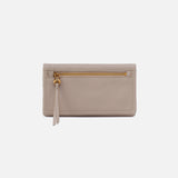 Hobo LUMEN CONTINENTAL WALLET Taupe Pebbled Leather
