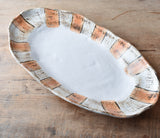 Etta B Pottery GAMEDAY LONG OVAL DISH Orange