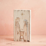 Raz Imports HOLY FAMILY TEXTURED WOOD BLOCK