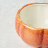 Creative Co-op STONEWARE PUMPKIN SHAPED JAR