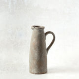 K and K Interiors TERRACOTTA PITCHER WITH BRONZE GLAZE 11