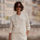 Varley HARTWELL BUTTON THROUGH SWEAT Pristine