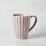 Creative Co-op STONEWARE FLUTED MUG Lavender