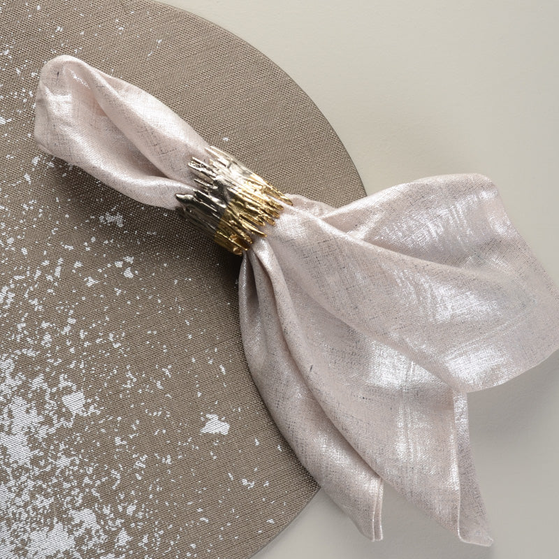 Kim Seybert METALLIC LINEN NAPKIN