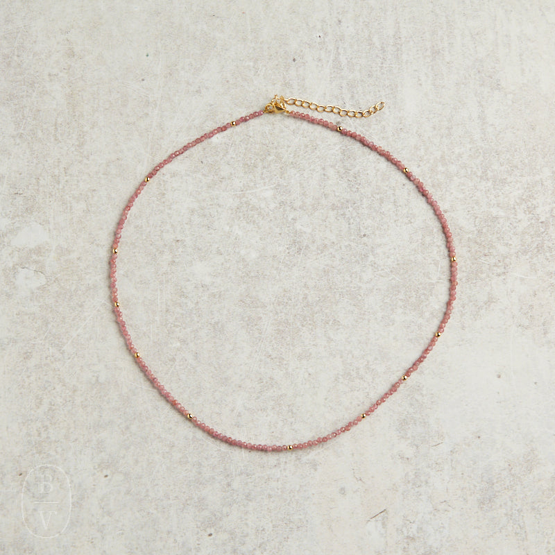 Elyssa Bass Designs GOLD ACCENT SMALL BEAD NECKLACE