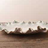 Dixie Pottery FREE FORM 24K GOLD RIM