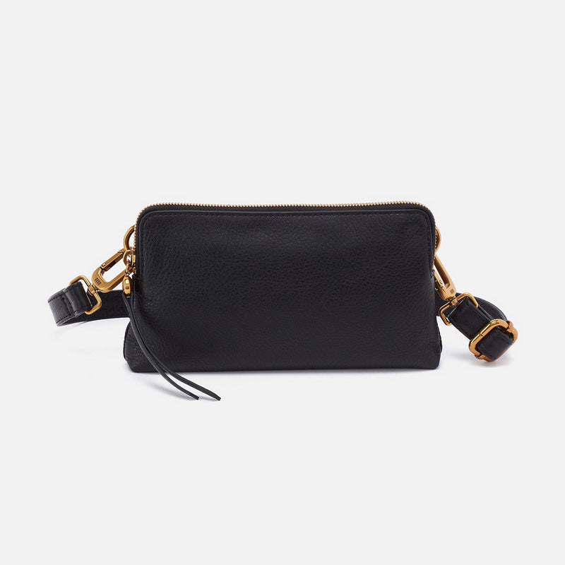 Hobo FERN SLIM BELT BAG FW25 Pebbled Leather Black