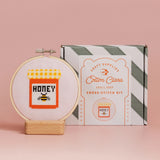 Cotton Clara Craft Kits and Supplies HONEY JAR CROSS STITCH KIT
