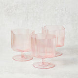 Creative Co-op FLOWER SHAPED STEMMED WINE GLASS