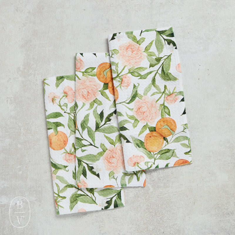 Geometry PEONY FOR YOUR THOUGHTS DISHCLOTH SET OF 3