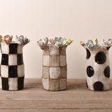 Dixie Pottery VASE NO 2 WITH 5 FLOWERS