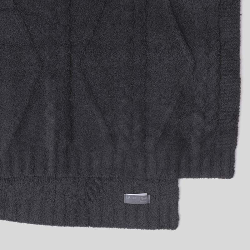 Barefoot Dreams COZYCHIC FISHERMAN CABLE THROW BLANKET