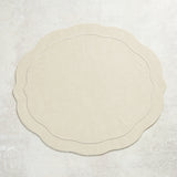 Kim Seybert TAILORED PLACEMAT Ivory