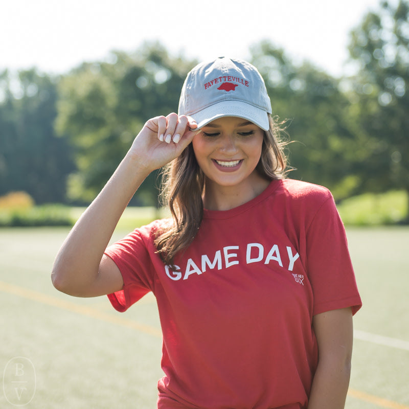 Give Her Six SOLID GAME DAY TSHIRT Red