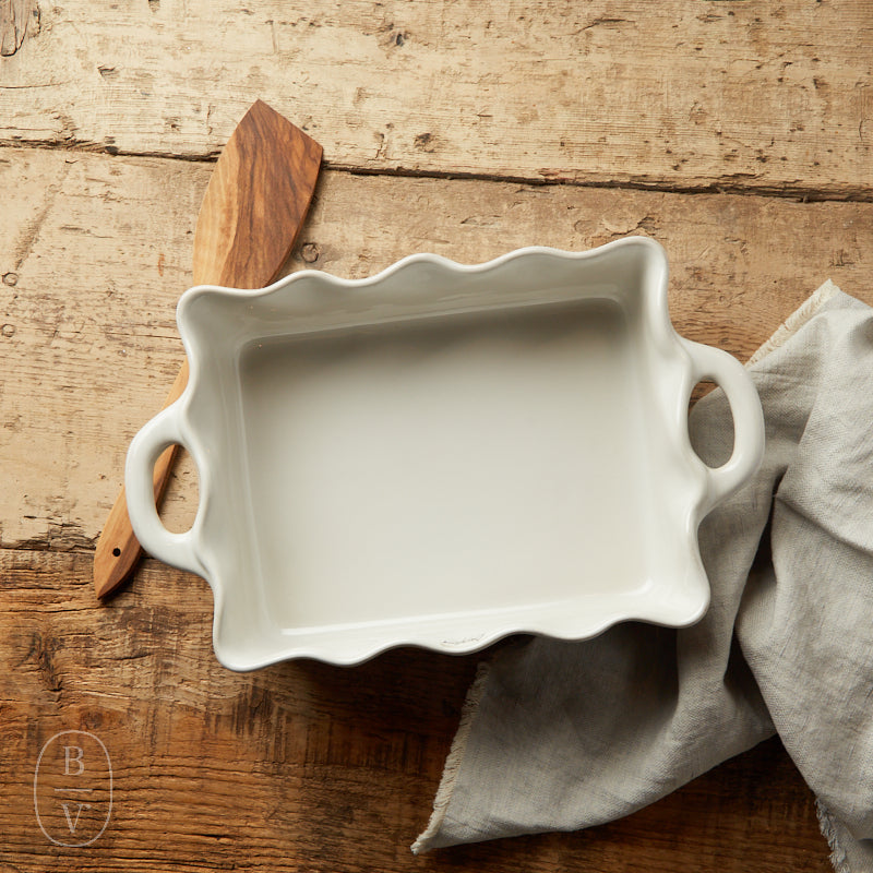 Casafina by Costa Nova RUFFLED MEDIUM RECTANGLE BAKER