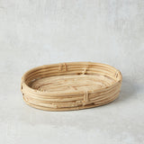Creative Co-op OVAL RATTAN BASKET Natural Small