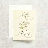 Karen Adams Designs MR & MRS GREETING CARD