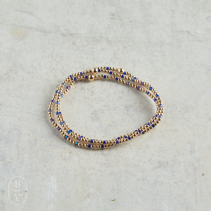 eNewton Design HOPE SINCERITY GOLD PATTERN BEAD BRACELET