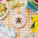 Cotton Clara Craft Kits and Supplies BUMBLE BEE CROSS STITCH KIT