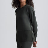 Varley LOWRY LONGLINE SWEAT Olive Marl