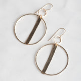 Ellen Hays Jewelry GOLD BAR HOOP E2133 EARRINGS